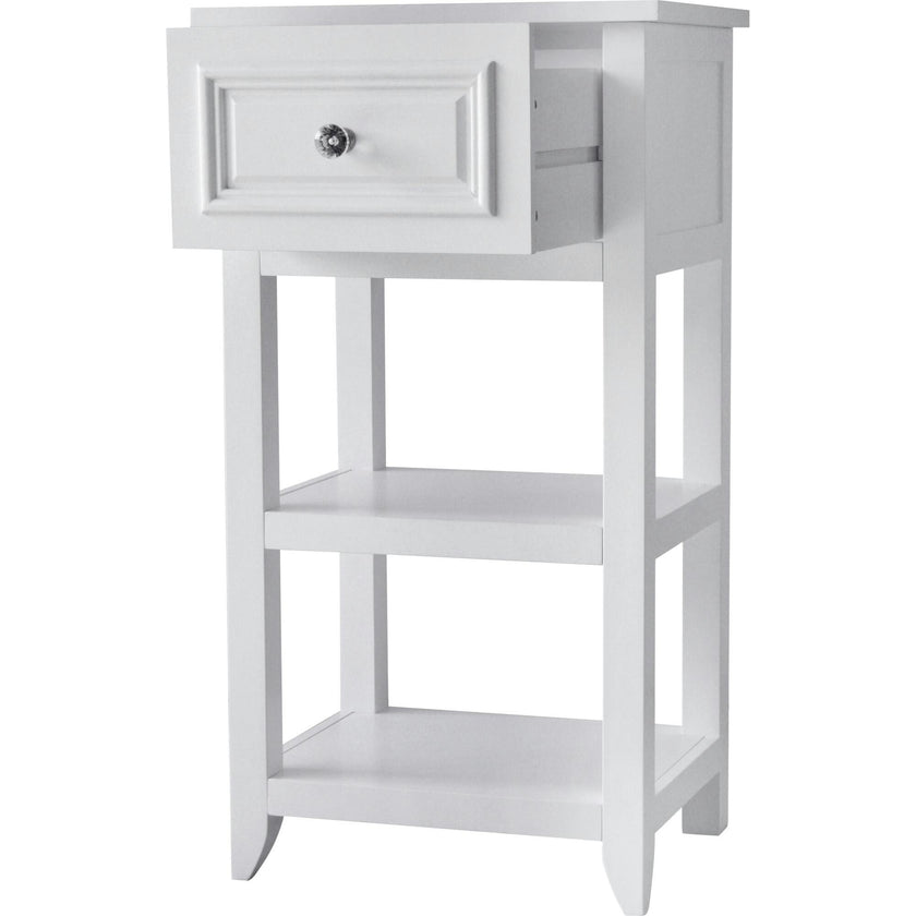 Dawson Wooden Floor Cabinet with Cross Molding and Drawer