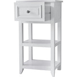 Dawson Wooden Floor Cabinet with Cross Molding and Drawer