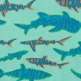 Boys Graphic Tee | Teal Sharks