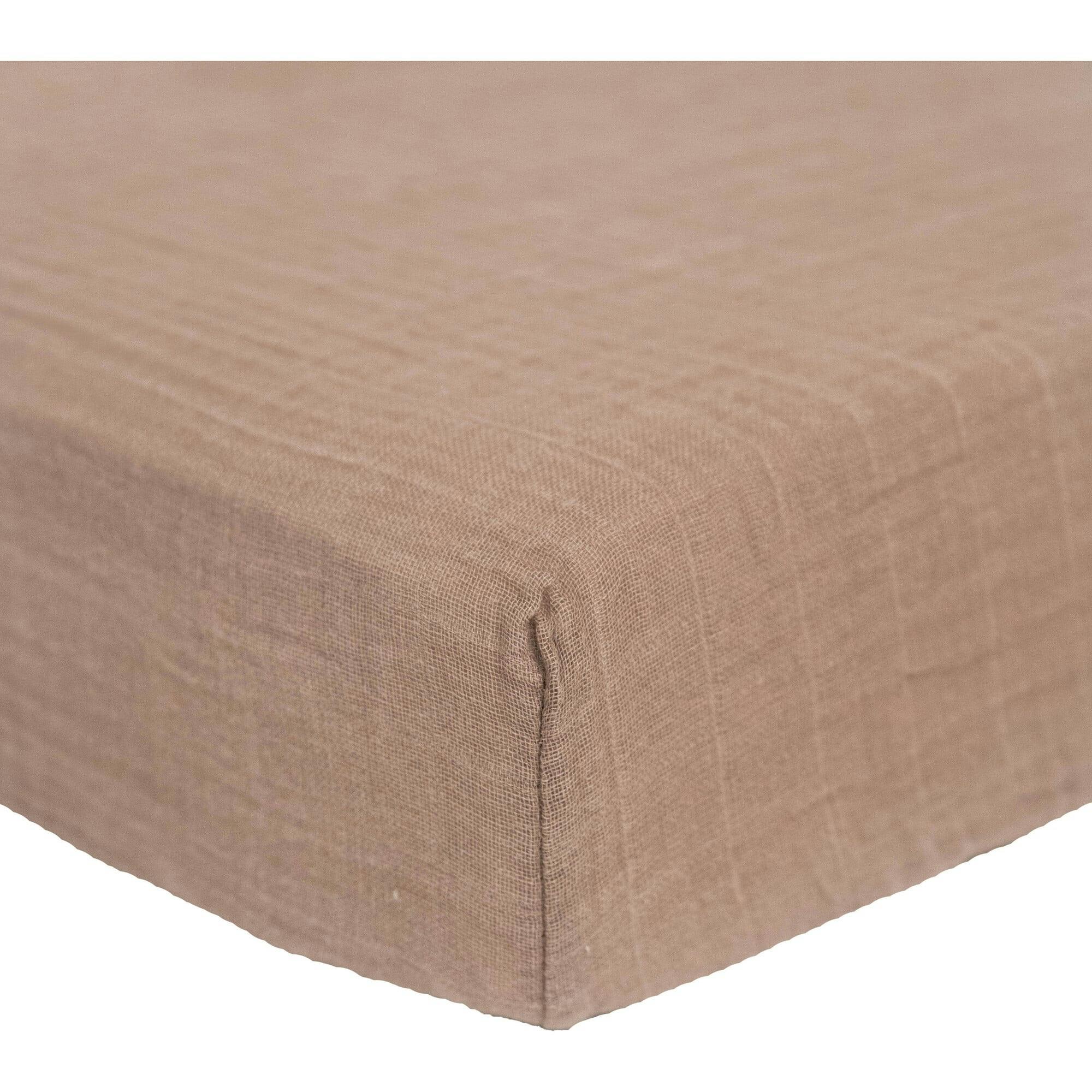 Organic Cotton Muslin Crib Sheet - Driftwood