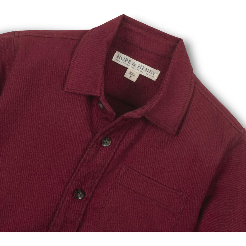 Organic Long Sleeve Flannel Button Down Shirt