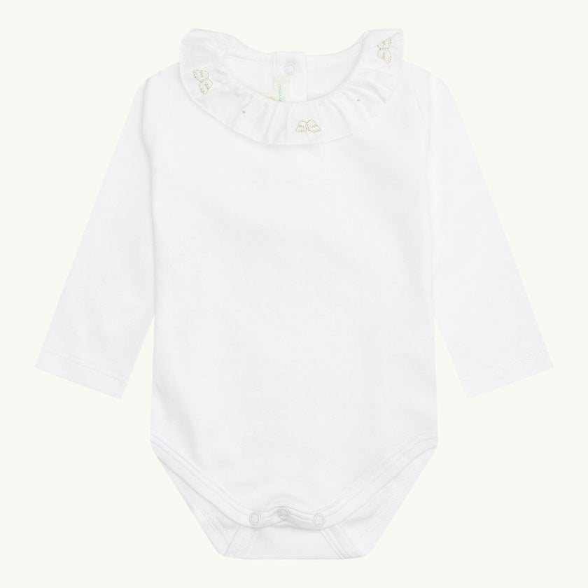 Angel Wing™ Ruffle Collar Onesie