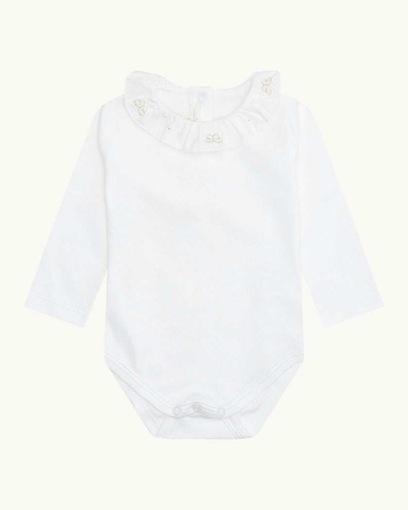Angel Wing™ Ruffle Collar Onesie