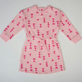 Valentine Pink Hearts Sweatshirt Dress