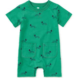 Double Pocket Baby Romper, Green