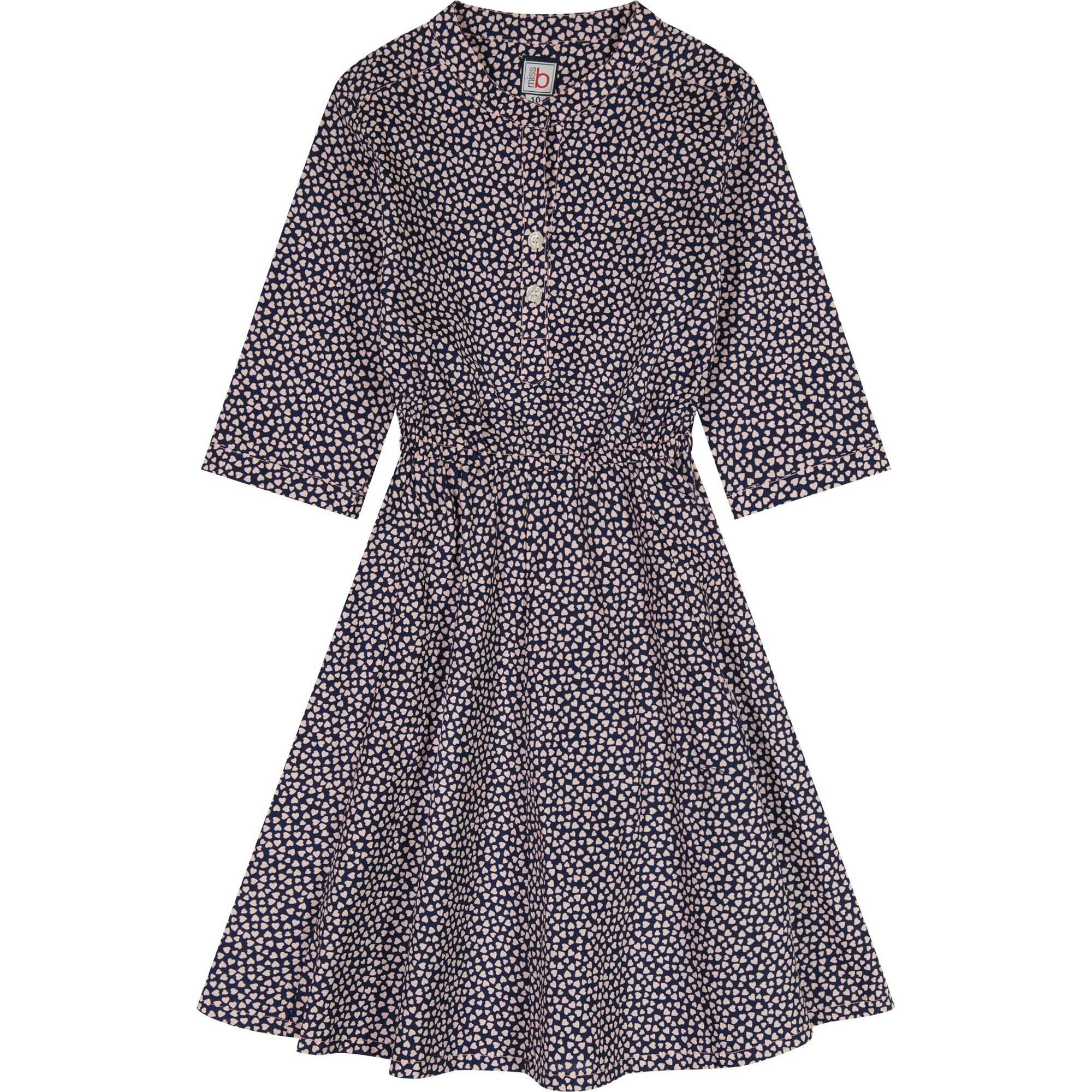 Gabriela Mini Hearts Print Circle Skirt Dress, Pink