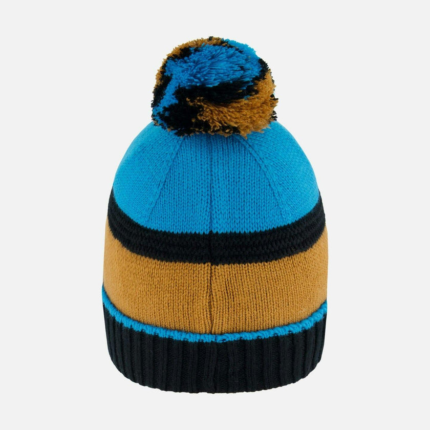 Ribbed Knit Pompom Beanie Hat