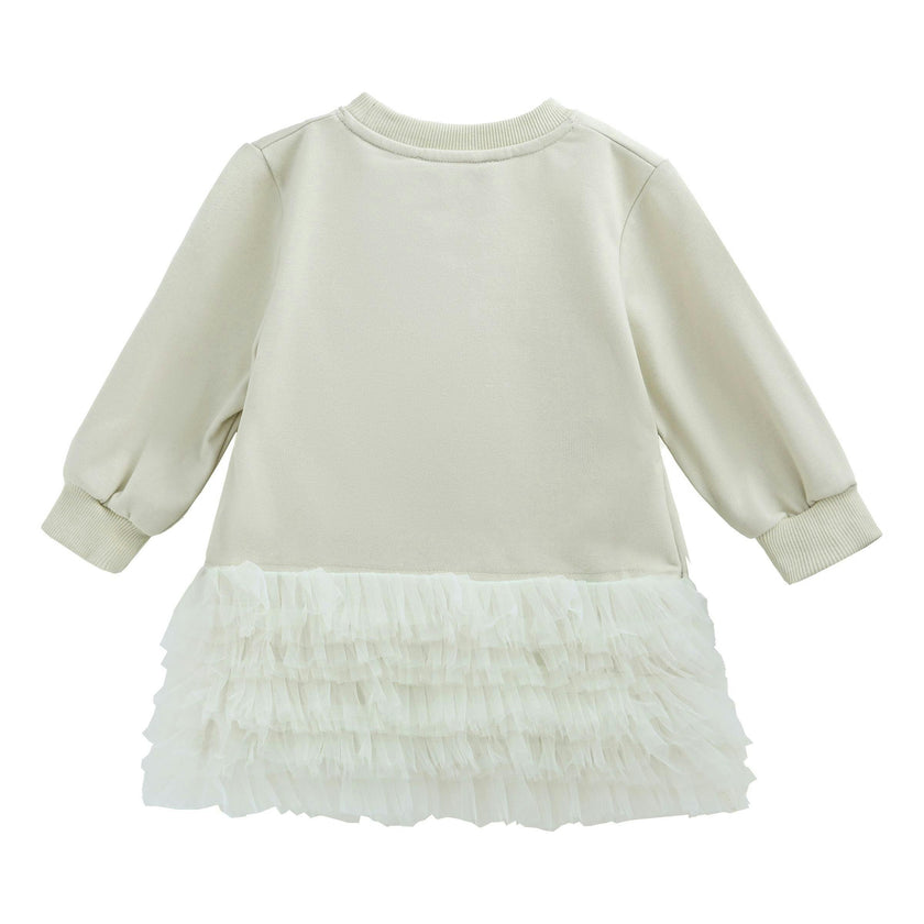 Mist Ruffle Ribbon Dress