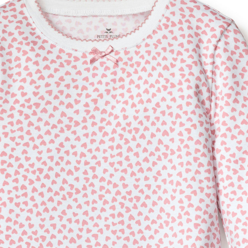 Kid's Pima Snug Fit Pajama Set in Sweethearts