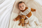 The Baby bear 8.5" tobacco & yellow
