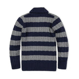 Shawl Collar Cable Sweater
