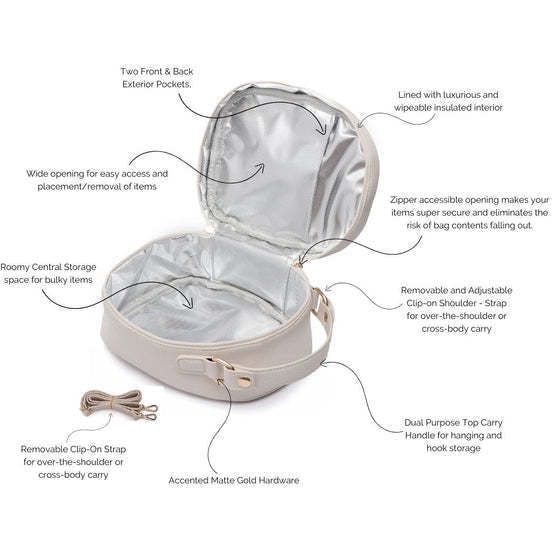 Monaco Snack Bag | Pearl White