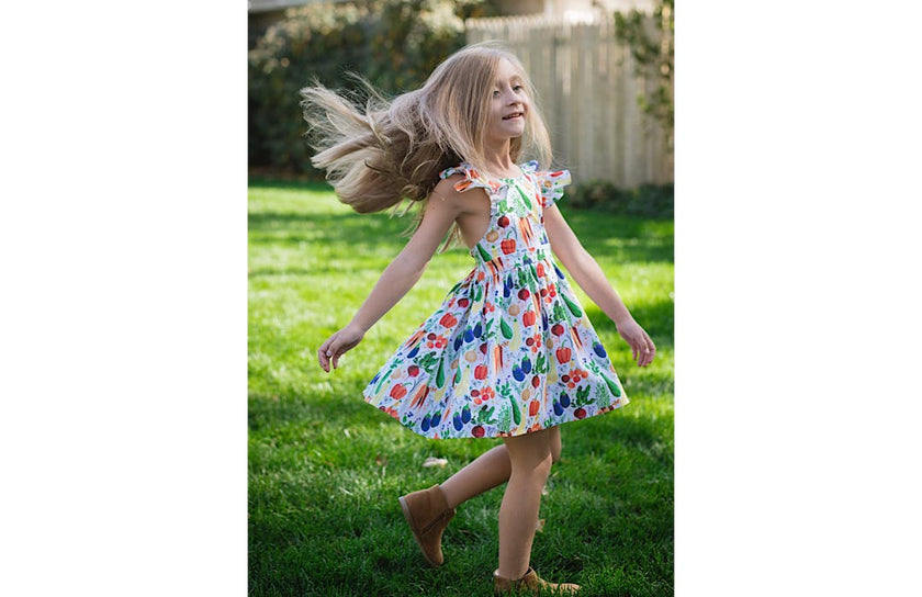 Ruffle Sleeve Dress