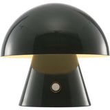 Porcini 7" Contemporary Bohemian Rechargeable/Cordless Iron Integrated LED Mushroom Table Lamp