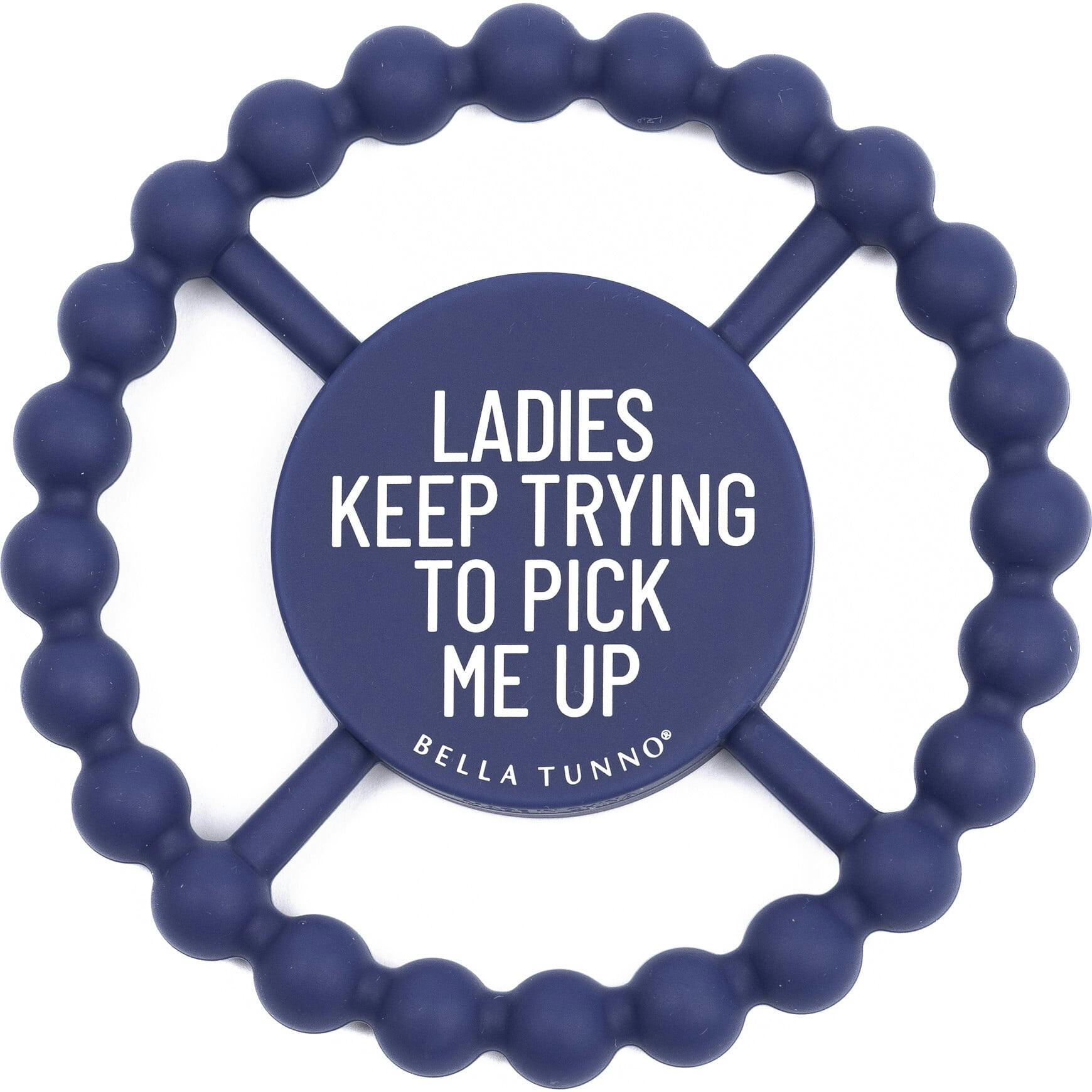 Ladies Pick Me Up Beaded Round Grip Silicon Teether