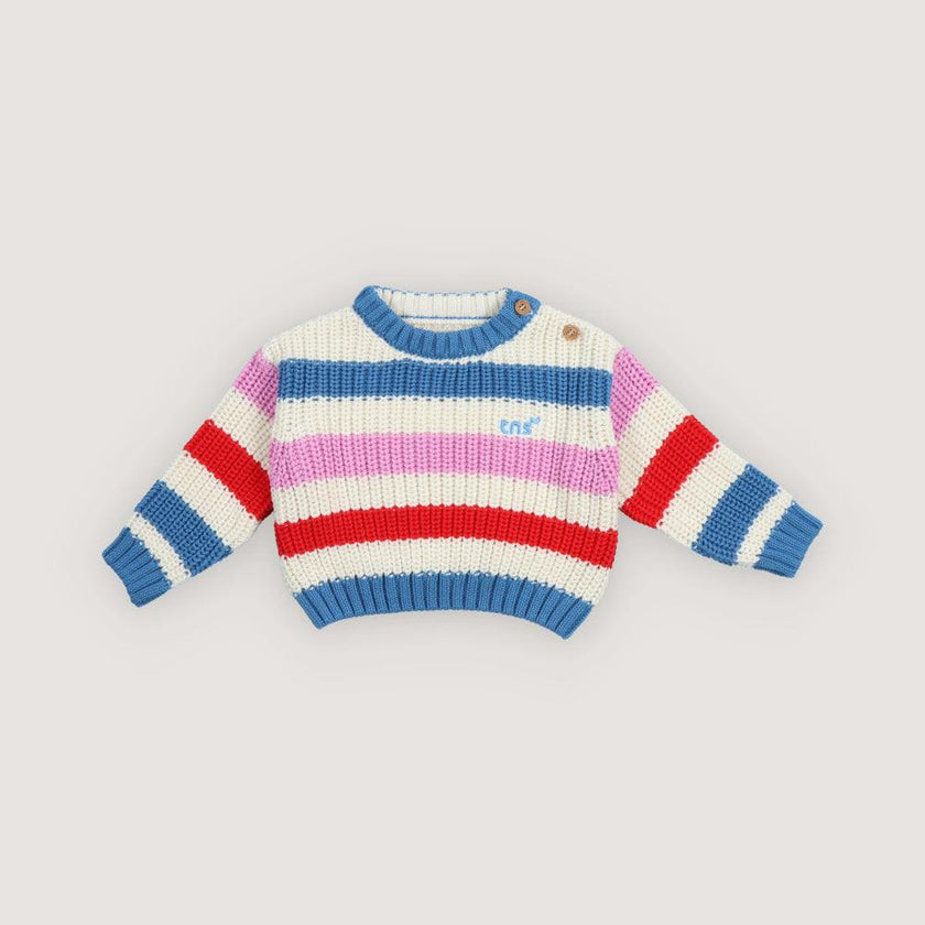 Celosia Baby Jumper Iris Whisper Stripes