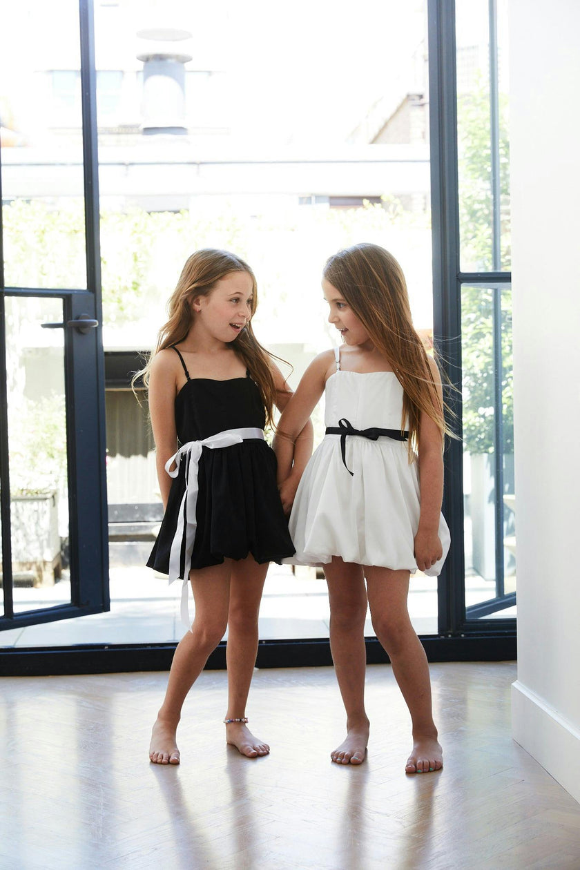 Bailey White Rose Satin Ballet Dress