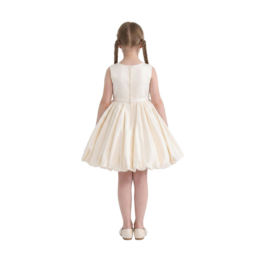 Ivory Kalina Tulle Pleated Dress