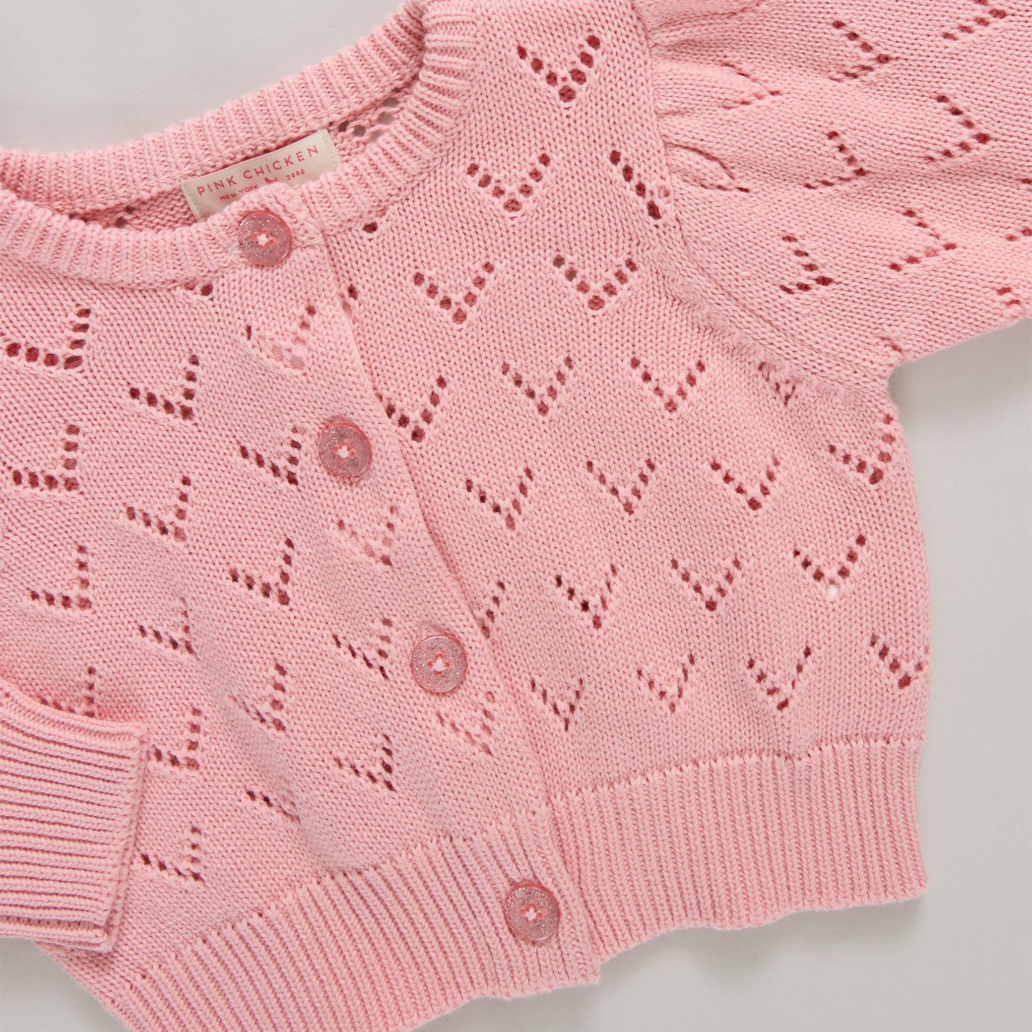 Girls Sadie Sweater - Pink