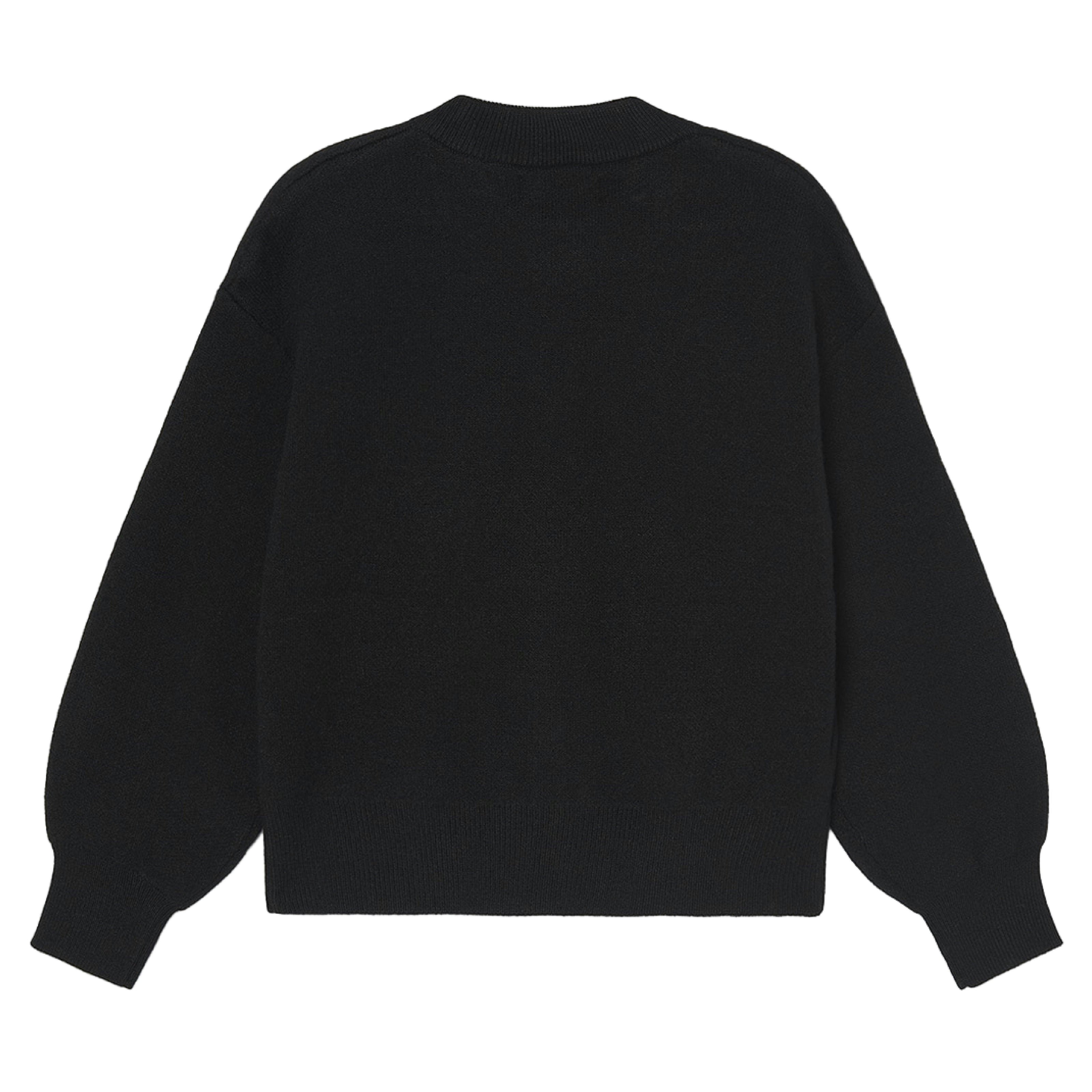 Black Heart Button Cardigan