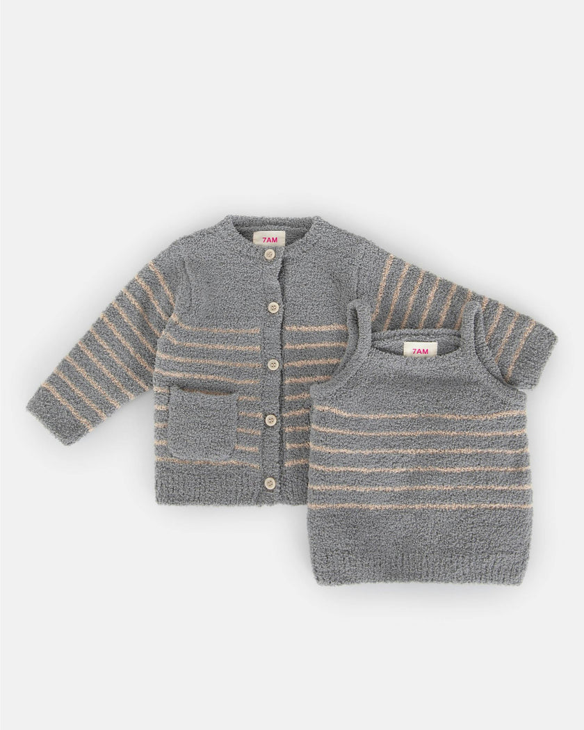Camisole & Cardigan Set - Fuzzy