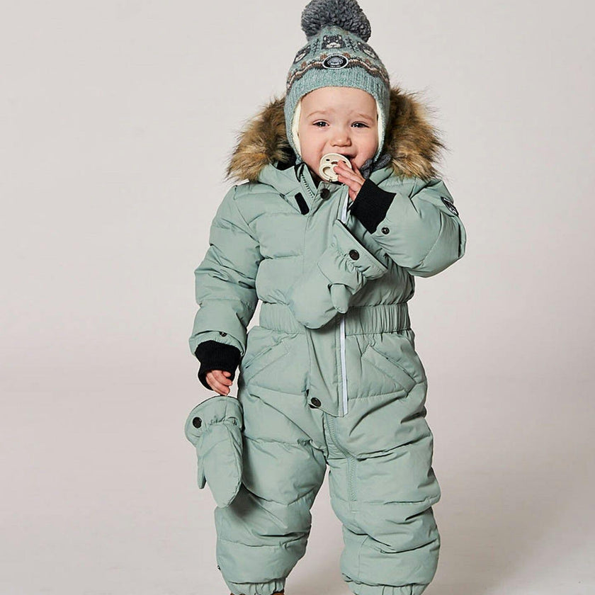 One-Piece Baby Original Puffy Snowsuit Sage Green
