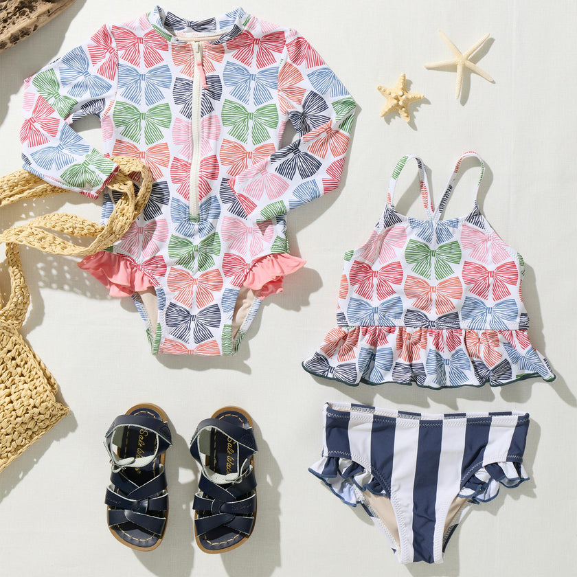 Girls Joy Tankini - Multi Bows