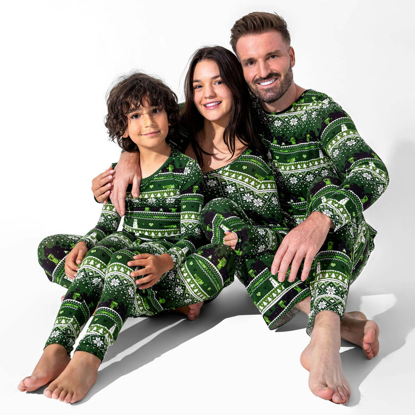 Minecraft: Creeper Holiday Bamboo Men's Pajama Set