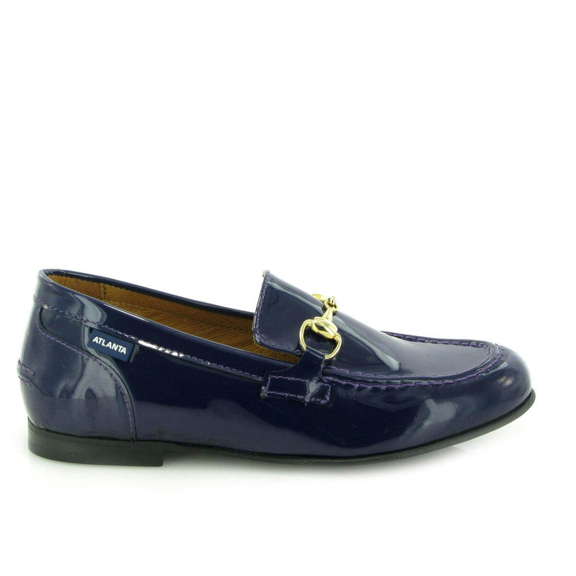 Teresa Buckle - navy blue patent