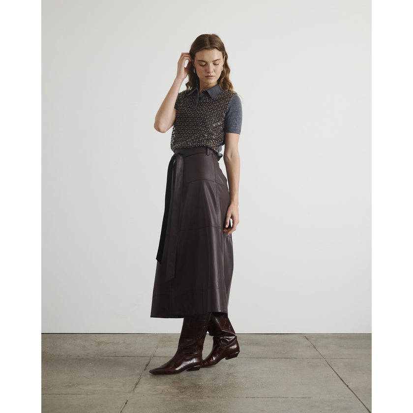 Hudley Skirt, Burgundy