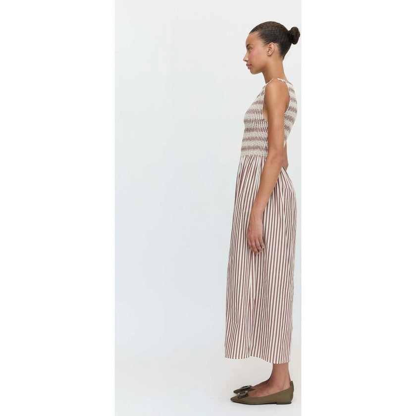 The Cosima Nap Dress - Rust Stripe
