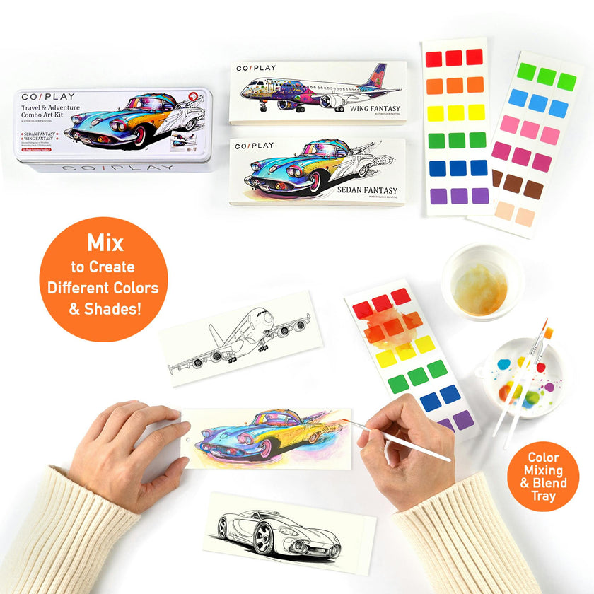 COIPLAY: Watercolor Art Kit - Travel & Adventure