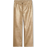 ZADIG & VOLTAIRE Club Voltaire Faux Leather Gold Flare Pants