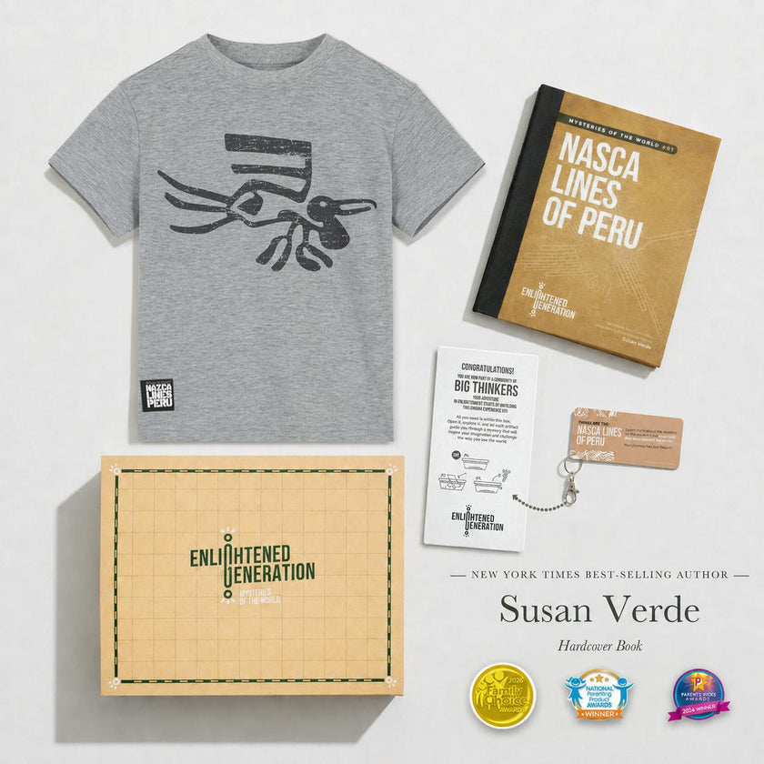 Nasca Ancient Mysteries Gift Box with Pelican Kids Tee, Book, and Activities