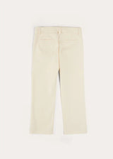 Plain Pocket Detail Trousers in White (4-10yrs)