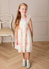 Lillie Floral Sleeveless Dress in Pink (18mths-12yrs)