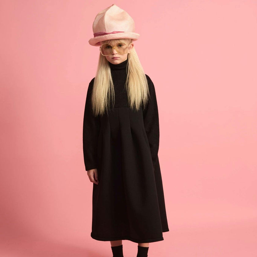 Neoprene Turtleneck Dress