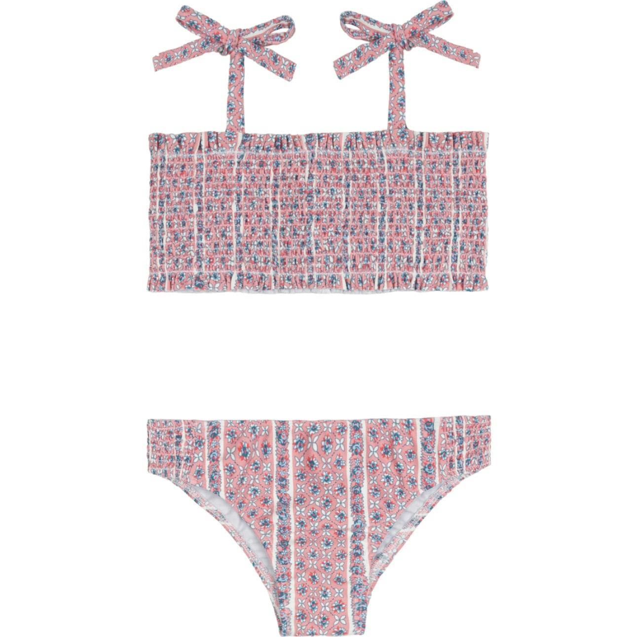 girls rosa vine smocked bikini