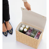 Women's Hand-Woven Wicker Large Lunchbox