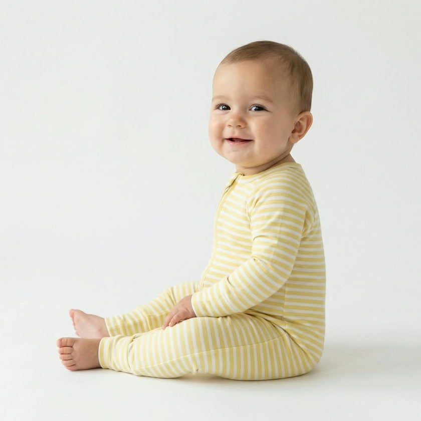 Lemon Stripe Bamboo Sleeper