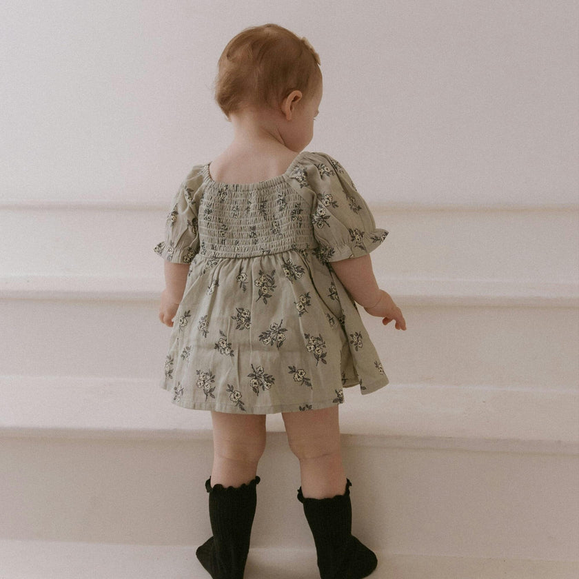 Organic Smocked Dress W/ Bloomers