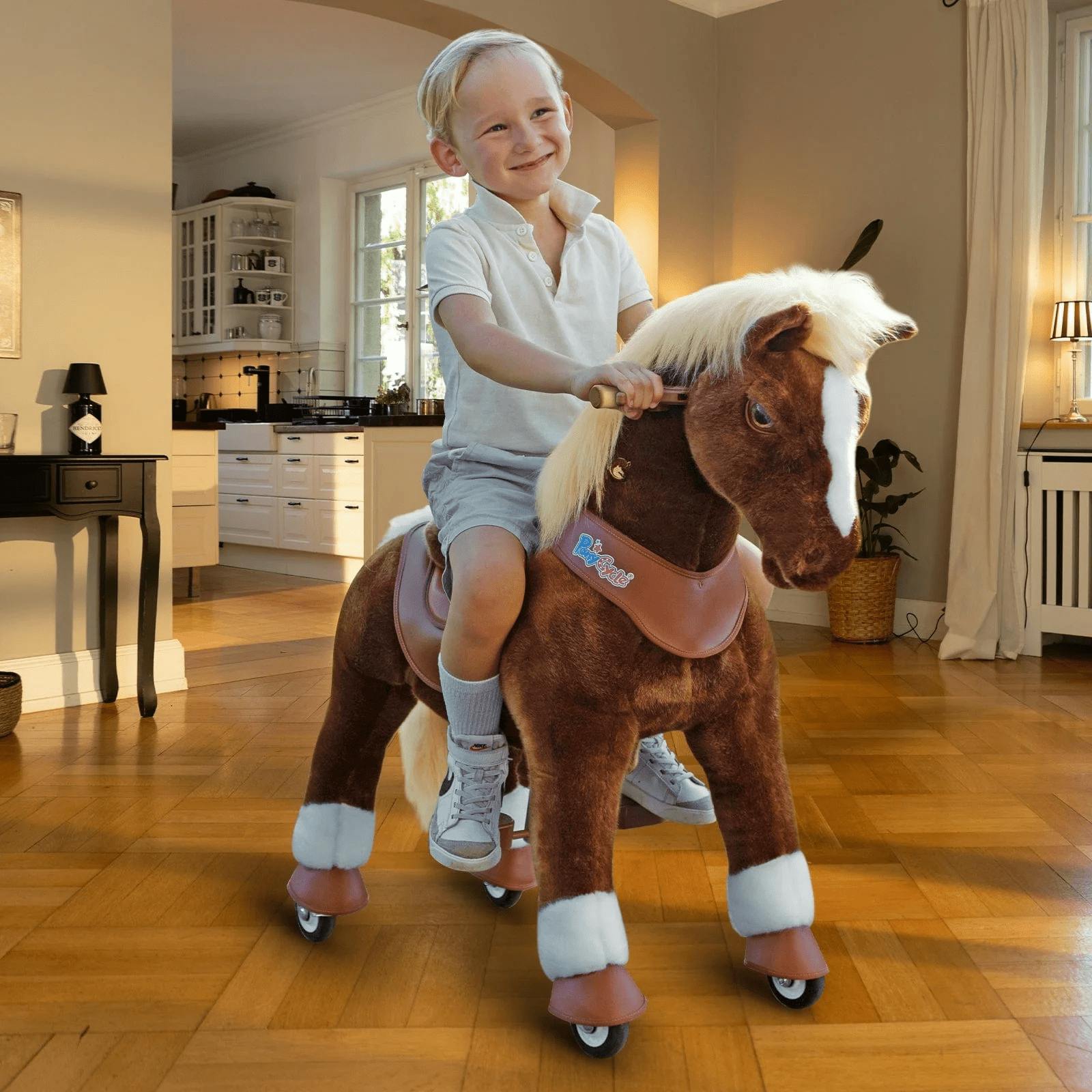 Model Y® Horse Ride-On Toy Age 4–7 – Brown
