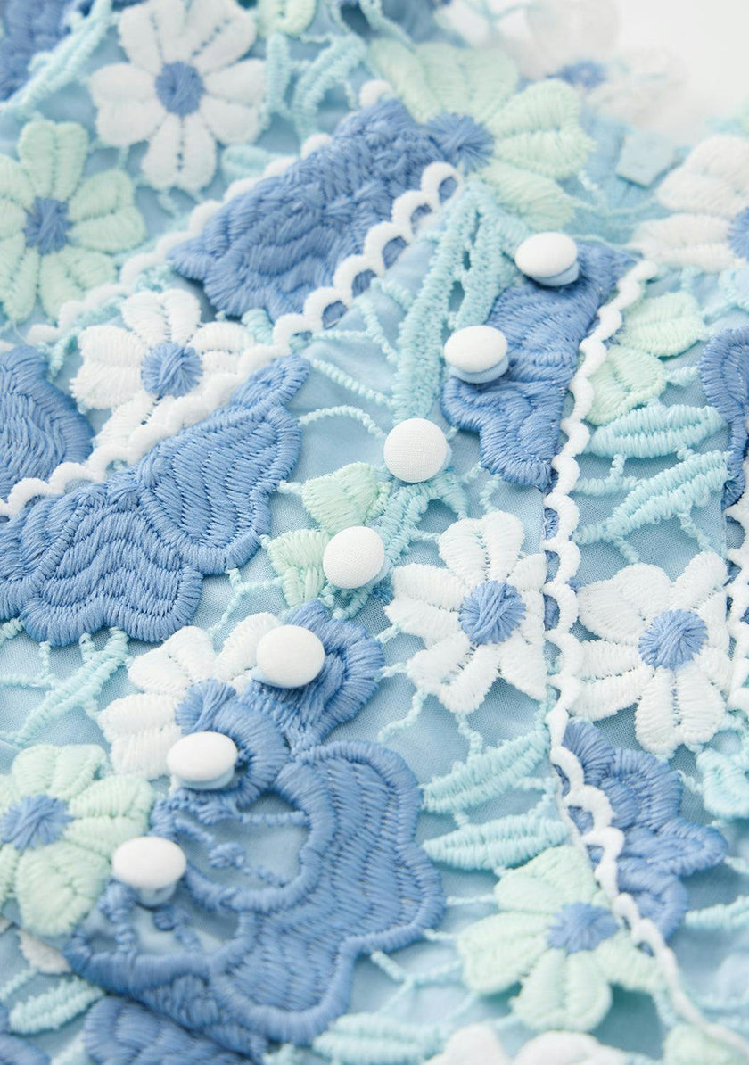 Jade Embroidered Mini Dress (Baby)