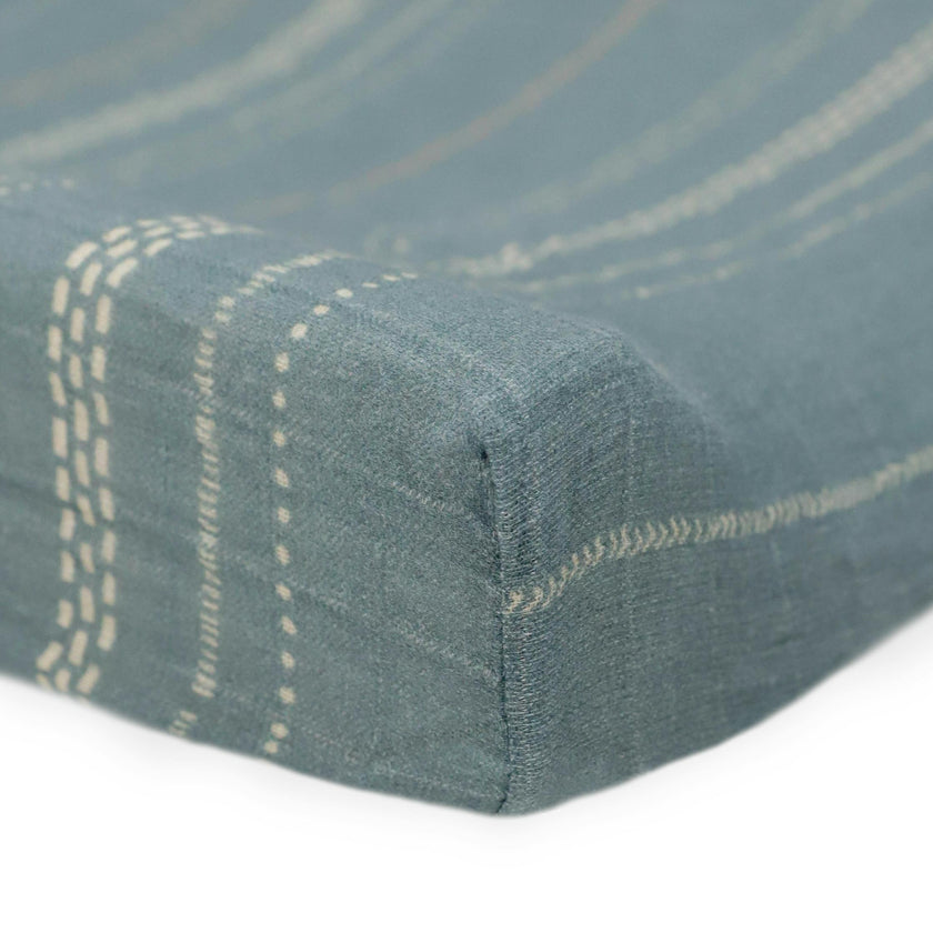 Organic Cotton Muslin Changing Pad Cover - Stillwater Stitch
