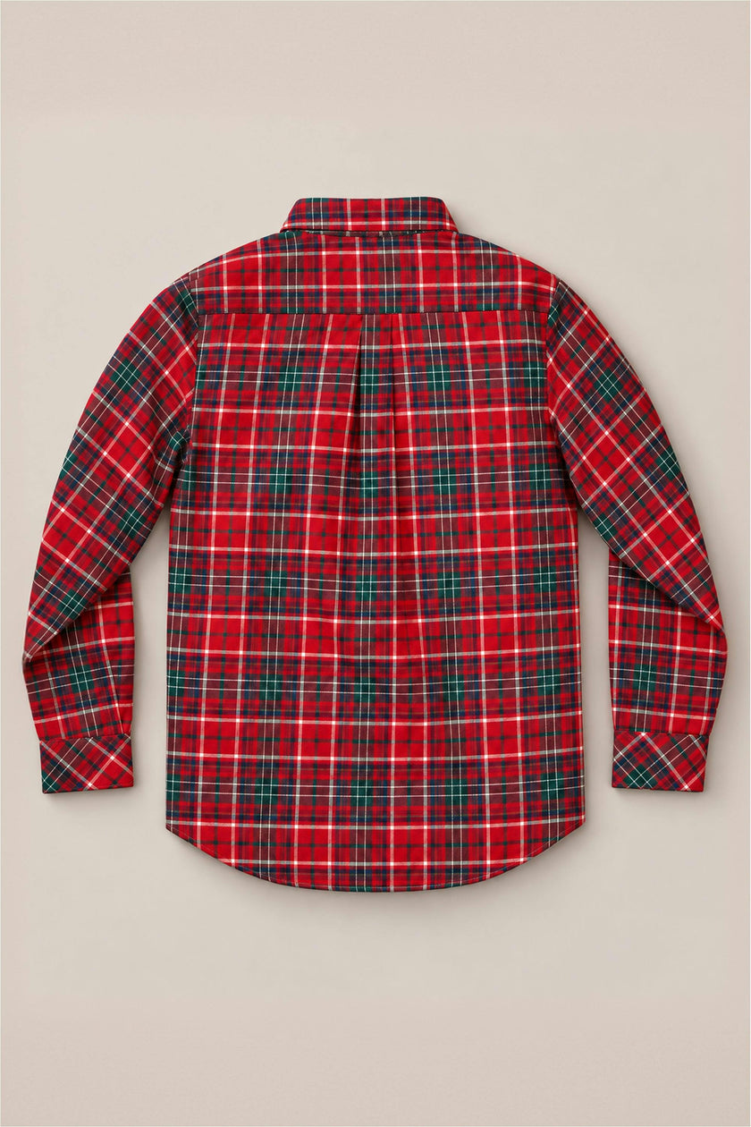 Mens John Shirt in Christmas Cheer Plaid
