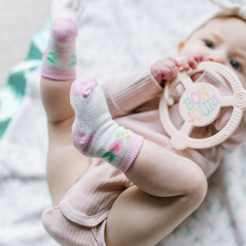Studio Oh! Silicone Teether Ring With Detachable Clip