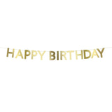 Gold Scallop Happy Birthday Garland