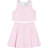 Houndstooth Top and Pleated Skirt