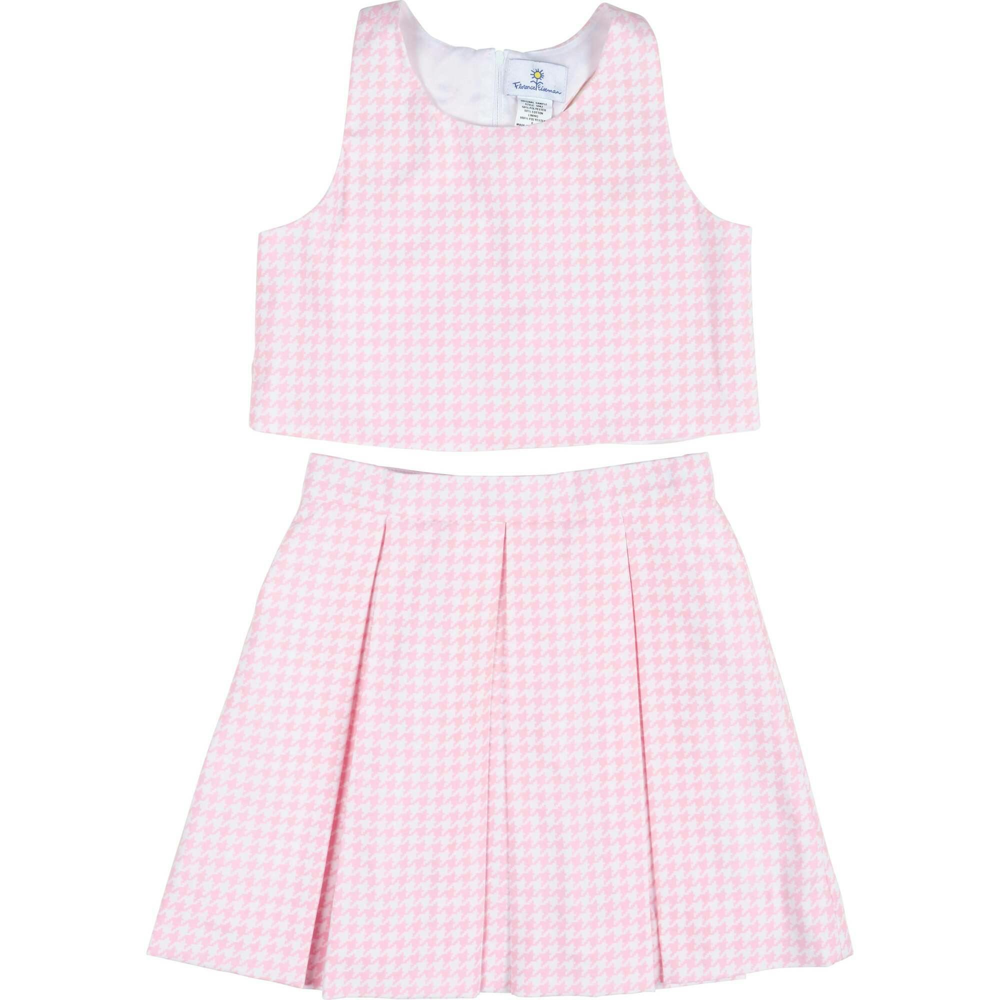 Houndstooth Top and Pleated Skirt