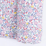 Elizabeth's Garden - 2 Way Ruffle Back Zipper Footie & Swaddle Blanket Set